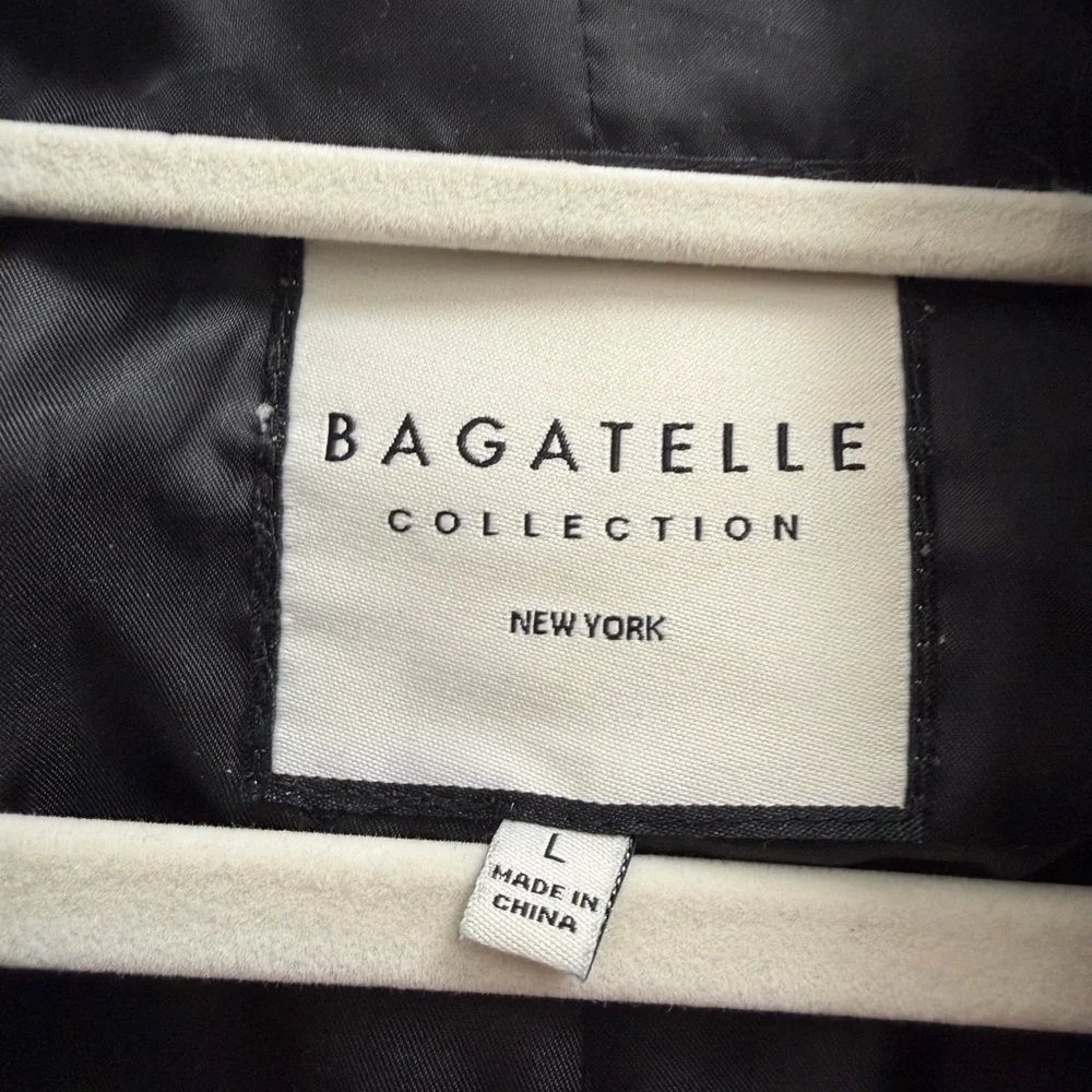 Bagatelle Black Leather Blazer